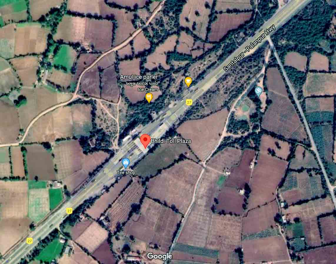 Bhildi-Toll-Plaza-Satellite-View