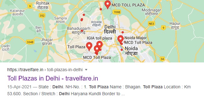 Toll+Plazas+in+Delhi