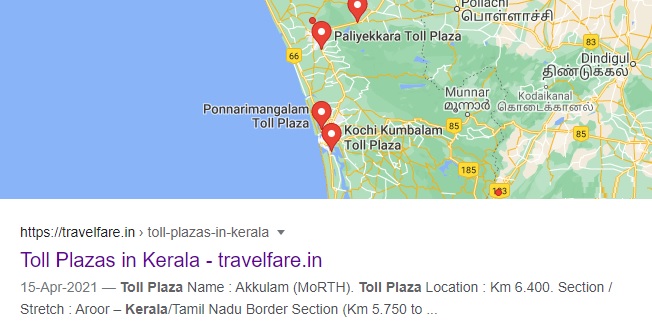 Toll+Plazas+in+Kerala