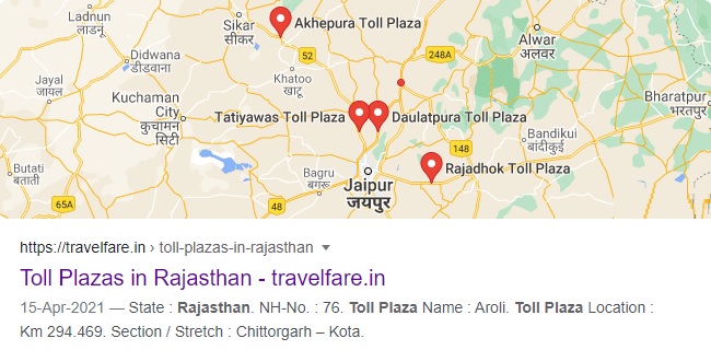 Toll+Plazas+in+Rajasthan